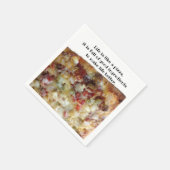 En Papier PIzza photo serviette décontractée (Coin)