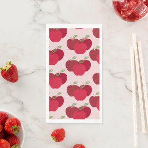 En Papier Pomme Motif serviette d'hôte Napkin pour les événe