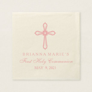 En Papier Première serviette de coutume de communion de