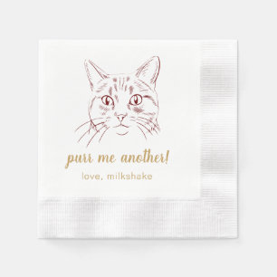 En Papier Purez-moi une autre serviette Mariage pour animaux