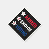 En Papier Ranked Choice Voting RCV party cocktails serviette (Coin)