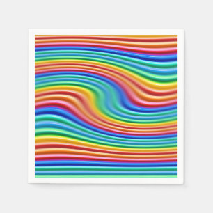 En Papier Remous de fierté d'arc-en-ciel de serviette de