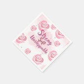 En Papier Rose Clair Serviette Féminine (Coin)