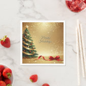 En Papier Rubans d'arbre de Noël Serviette de vacances (En situation)