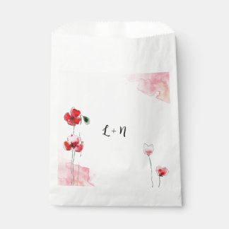 En Papier Sachets "Coquelicots"