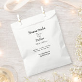 En Papier Sachets maison faits avec amour ajouter texte site (Coupé)