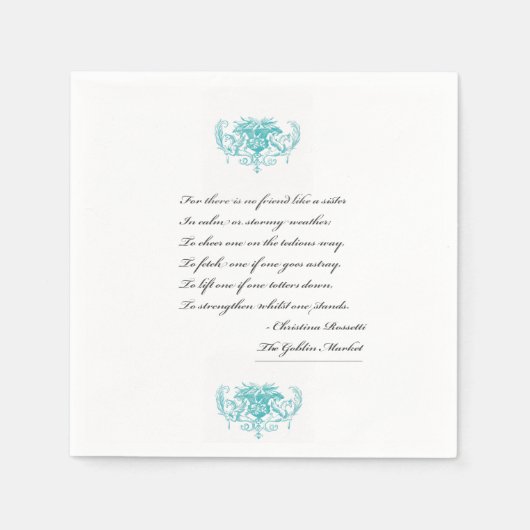 En Papier Serres cocktail serviette (Devant)