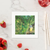 En Papier Serviette à cocktail avec oiseau (En situation)