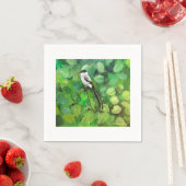 En Papier Serviette à cocktail avec oiseau (En situation)
