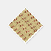 En Papier Serviette à cocktails avec motif Fabric (Coin)