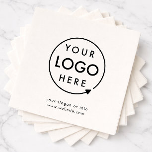 En Papier Serviette à logo personnalisé   Serviettes de marq
