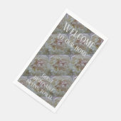 En Papier Serviette à main jetable Lit de pivoines (Coin)