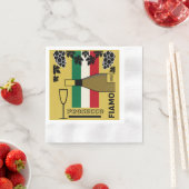 En Papier Serviette à vin mousseux Prosecco (En situation)