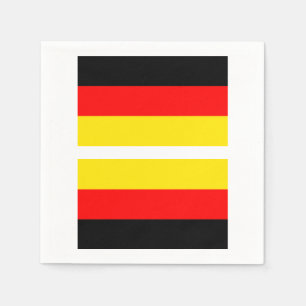 En Papier Serviette allemande de drapeau