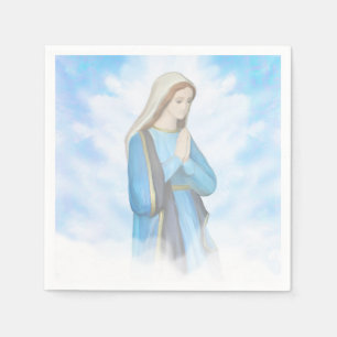 En Papier Serviette bénie de Vierge Marie