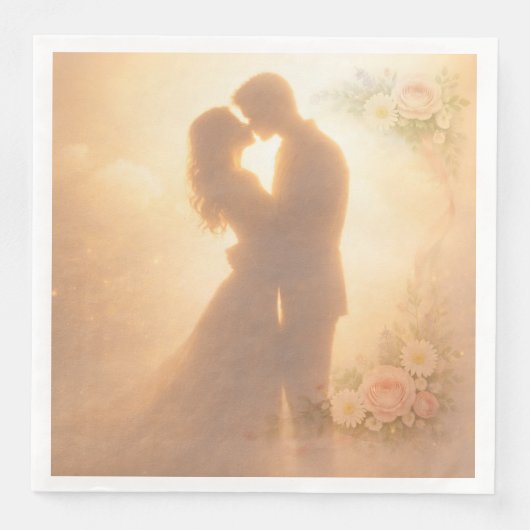 En Papier Serviette blanche élégante (Devant)