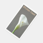 En Papier Serviette blanche gris Fleur (Coin)