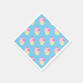 En Papier Serviette bleue illusima (Coin)