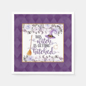 En Papier Serviette - Cette sorcière se marie - Floral (Devant)