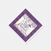 En Papier Serviette - Cette sorcière se marie - Floral (Coin)