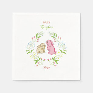 En Papier Serviette Couronne Lapin