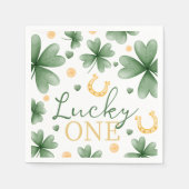 En Papier Serviette d'anniversaire de la Saint-Patrick Lucky (Devant)