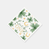 En Papier Serviette d'anniversaire de la Saint-Patrick Lucky (Coin)