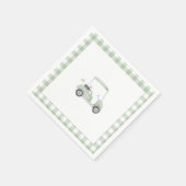 En Papier Serviette de bain de bébé de golf vert sauge (Coin)
