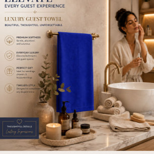 En Papier Serviette de bain pour invités minimaliste de luxe