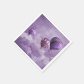 En Papier Serviette de bain violet à air chaud (Coin)