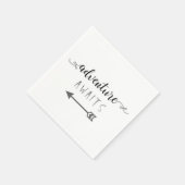 En Papier Serviette de cocktail Adventure Awaits (Coin)