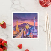 En Papier Serviette de cocktail de Las Vegas (En situation)