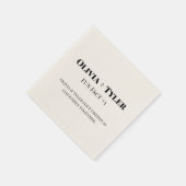 En Papier Serviette de cocktail de réception de mariage fait (Coin)