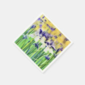 En Papier Serviette de cocktail Iris abstrait (Coin)