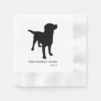 En Papier Serviette de cocktail pour amateurs d'animaux