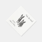 En Papier serviette de cocktail pour animaux de compagnie (Coin)