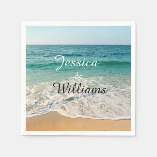 En Papier Serviette de cocktail pour mariage sur la plage