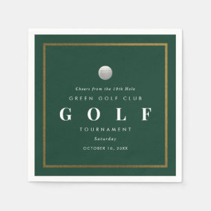 En Papier Serviette de cocktail pour tournoi de golf 19ème t