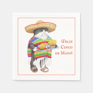 EN PAPIER SERVIETTE DE COCKTAIL STANDARD POUR CINCO DE MAYO