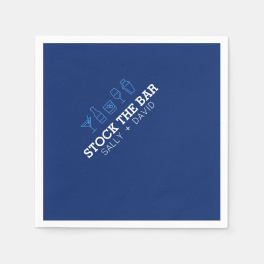 En Papier Serviette de cocktail Stock The Bar (Devant)