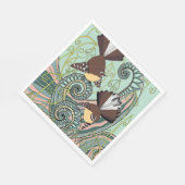 En Papier Serviette de conception d'oiseaux (Coin)
