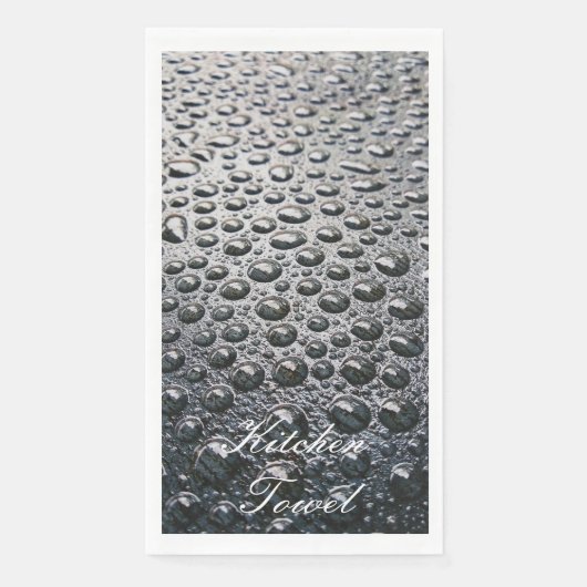 En Papier Serviette de cuisine Dewdrops (Devant)