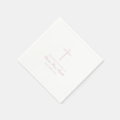 En Papier Serviette de dédicace/baptême simple pour bébé (Coin)