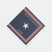 En Papier Serviette de départ militaire pour l'appel du devo (Coin)