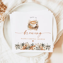 Serviette de douche de mariage Café, L'amour est e