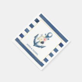 En Papier Serviette de douche de mariage d'ancre nautique (Coin)