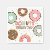 En Papier Serviette de douche de mariage Donuts & Diamonds (Devant)