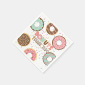 En Papier Serviette de douche de mariage Donuts & Diamonds (Coin)