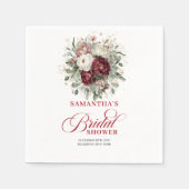 En Papier Serviette de douche de mariage florale dorée de Bo (Devant)
