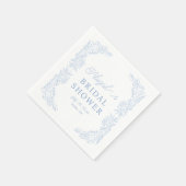 En Papier Serviette de douche de mariage Hydrangea Bleu Fran (Coin)
